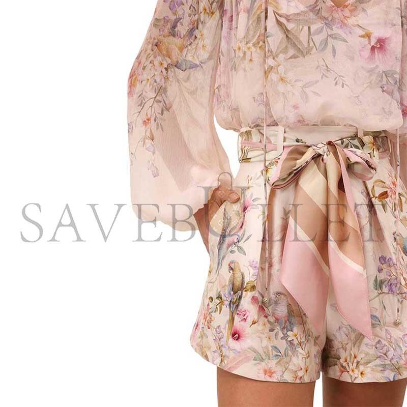 ZIMMERMANN TAWAYEN BILLOW BLOUSE SAITIN 0991TC261 ZIMMERMANN TAWAYEN BILLOW BLOUSE SAITIN 0991TC261